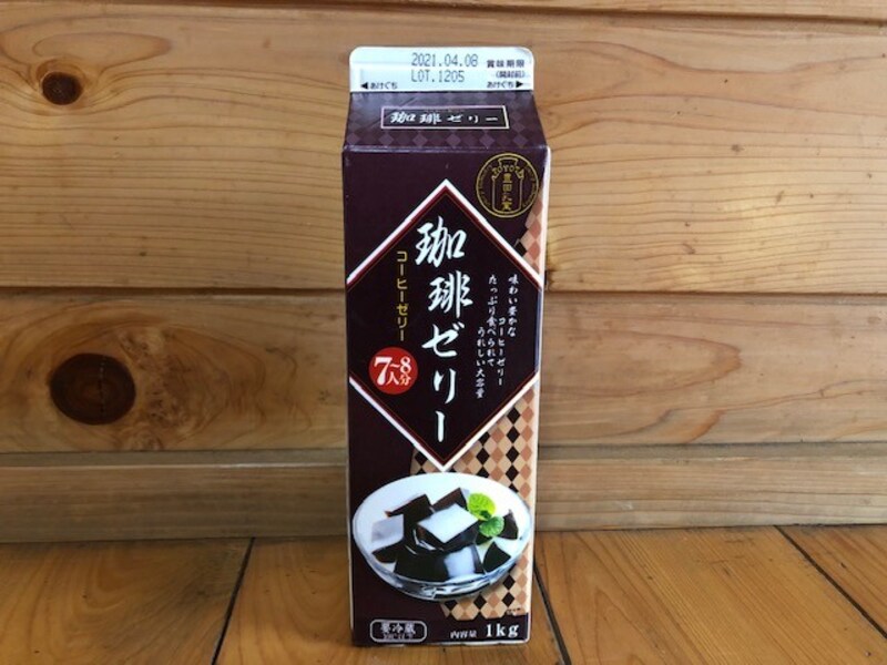 コーヒーゼリーのパッケージ