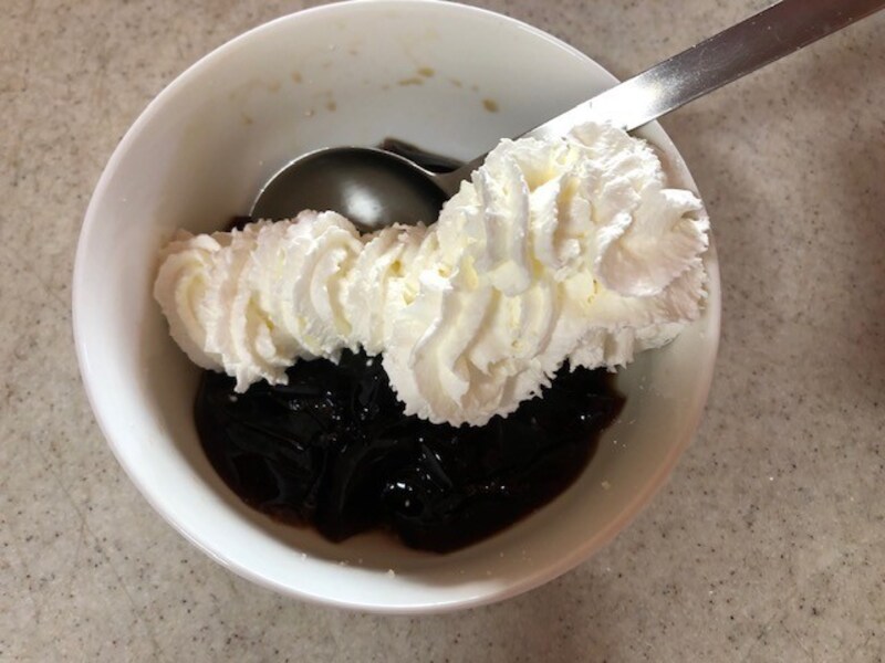 ホイップを加える