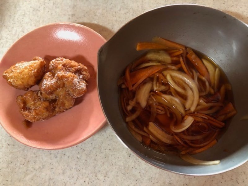 1時間程度経過した甘酢だれ