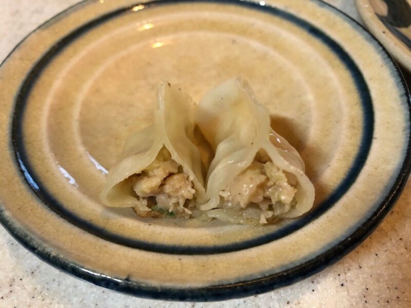 焼き餃子の断面