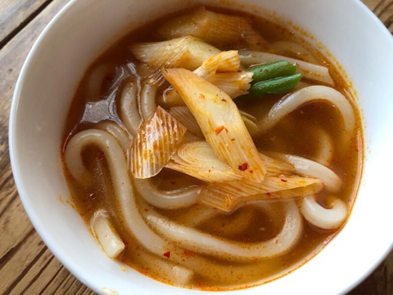 うどんを入れて完成