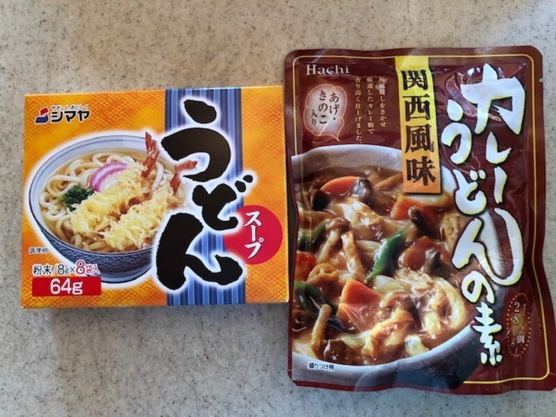 業務スーパーで売られているうどんのスープ