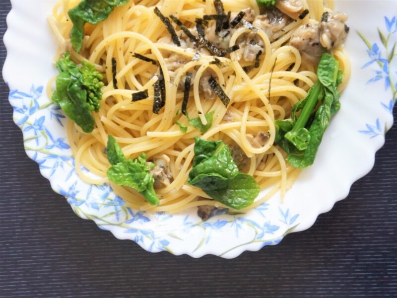 何にでも使えるあさりちゃんを使った和風ボンゴレ