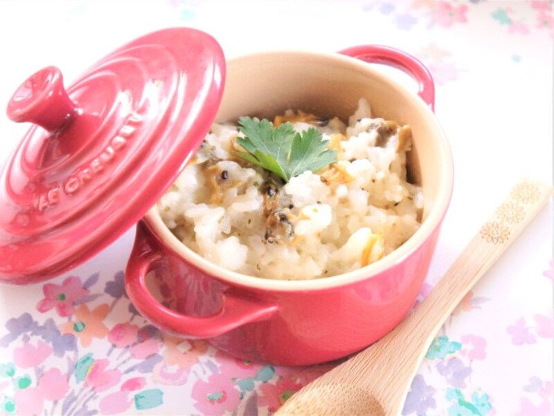 何にでも使えるあさりちゃんを使って冷凍ご飯をリゾットにアレンジ