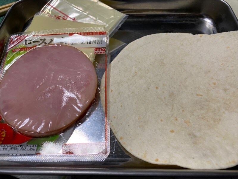 簡単ブリトーの材料