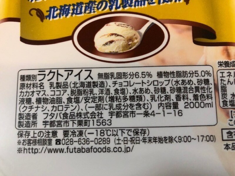 アイスの原材料