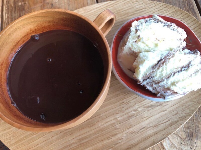 ココアとアイス