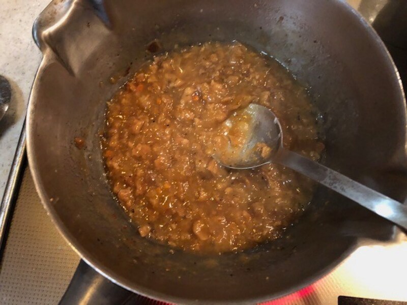 片栗粉でとろみをつける