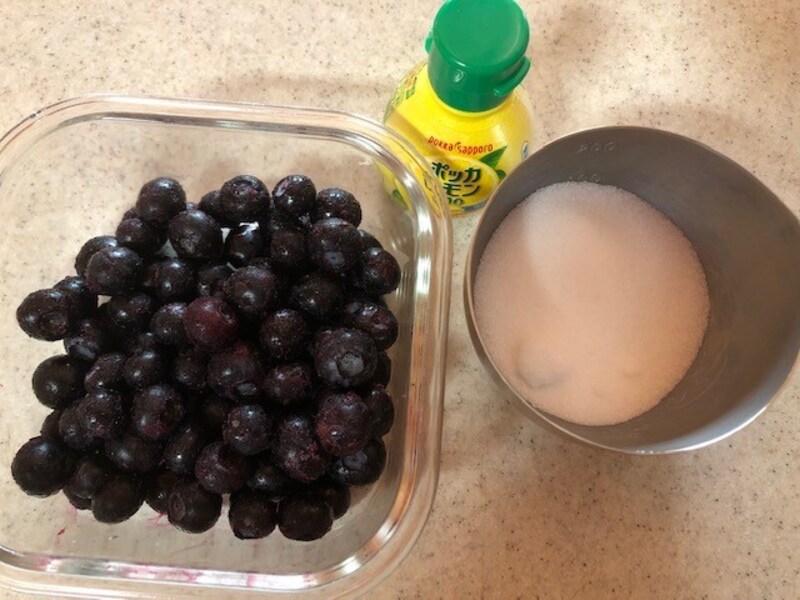 ブルーベリーソースの材料