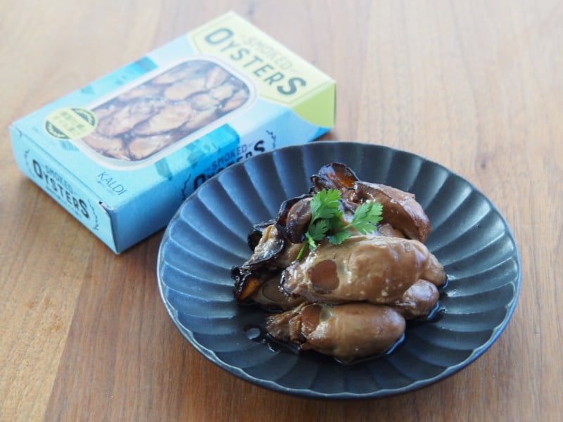 カルディ,　おつまみ,　牡蠣,　燻製