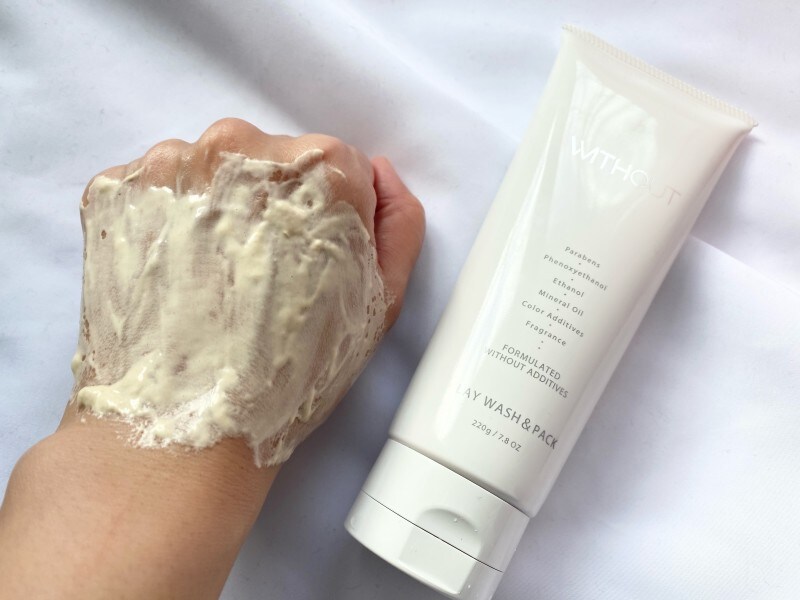 洗顔,洗顔料,クレイ洗顔,ウィズアウト,WITHOUT,クレイウォッシュ&パック