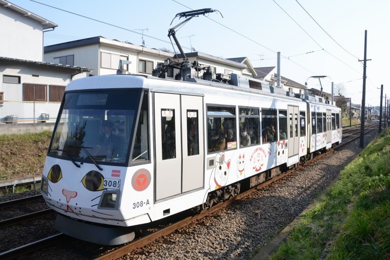 幸福の招き猫電車