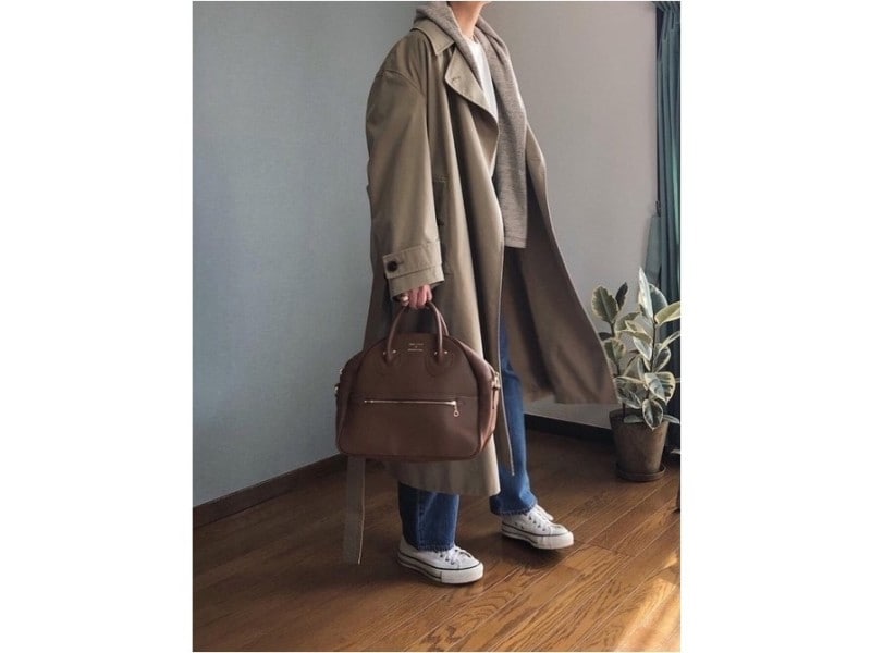 オーバーサイズなつくりなので重ね着にも◎　出典：WEAR