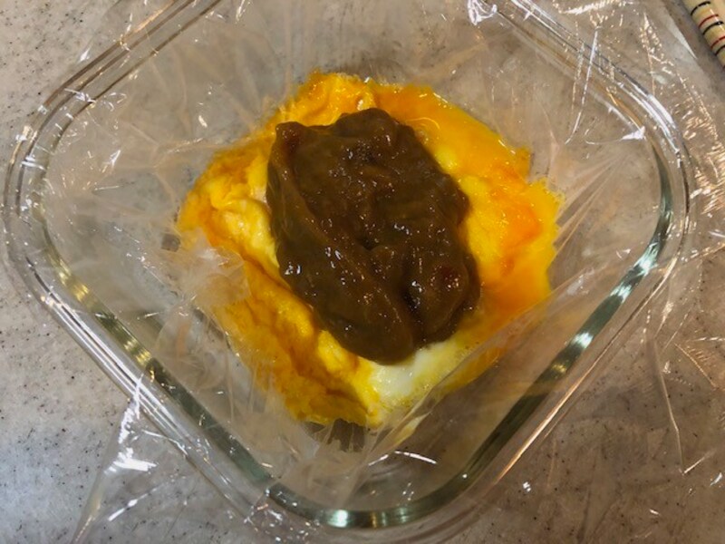 カレーを乗せる