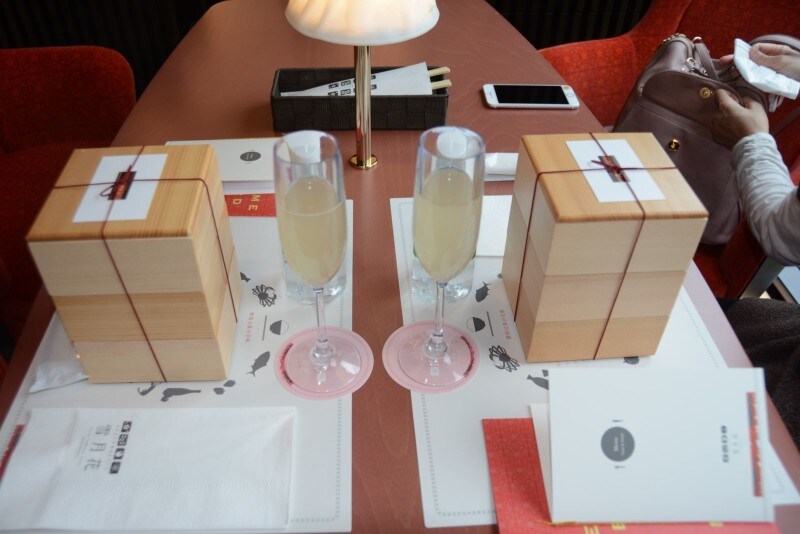 展望ハイデッキ席でのランチタイム