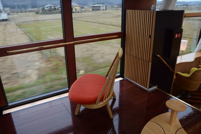 「雪月花」の展望デッキ