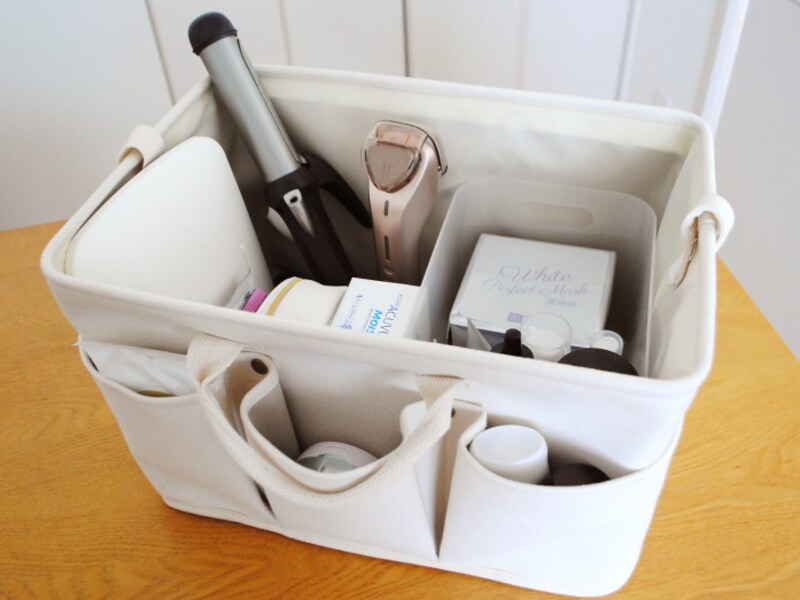 ニトリのバスケットでリビングの書類がスッキリ