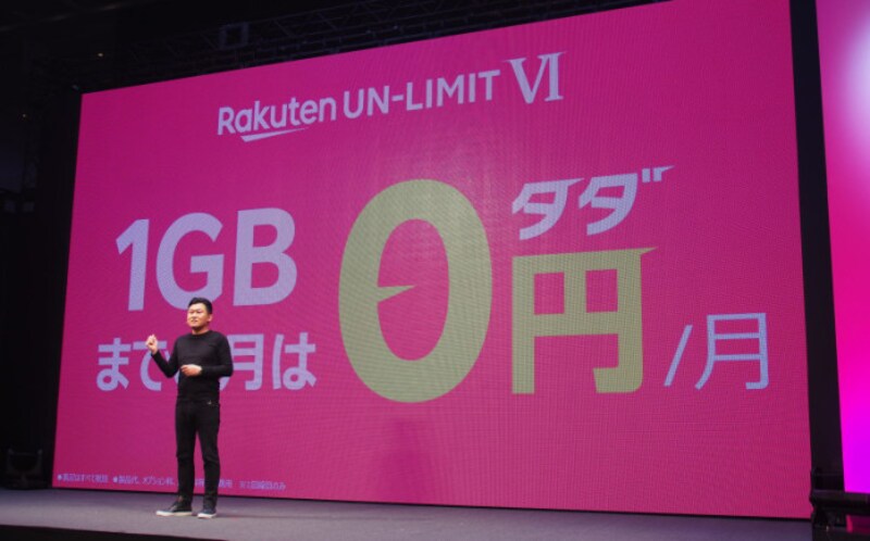 楽天モバイルは競争力強化のため、1GB以下であれば月額0円になる「Rakuten UN-LIMIT VI」を発表したが、それ以降契約数は急速に増えているという