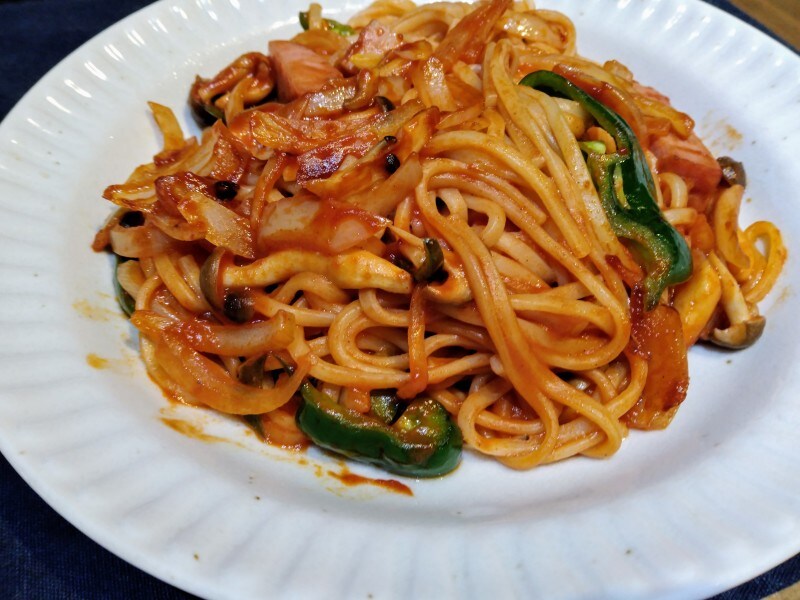 焼きそばの面でもおいしくできます