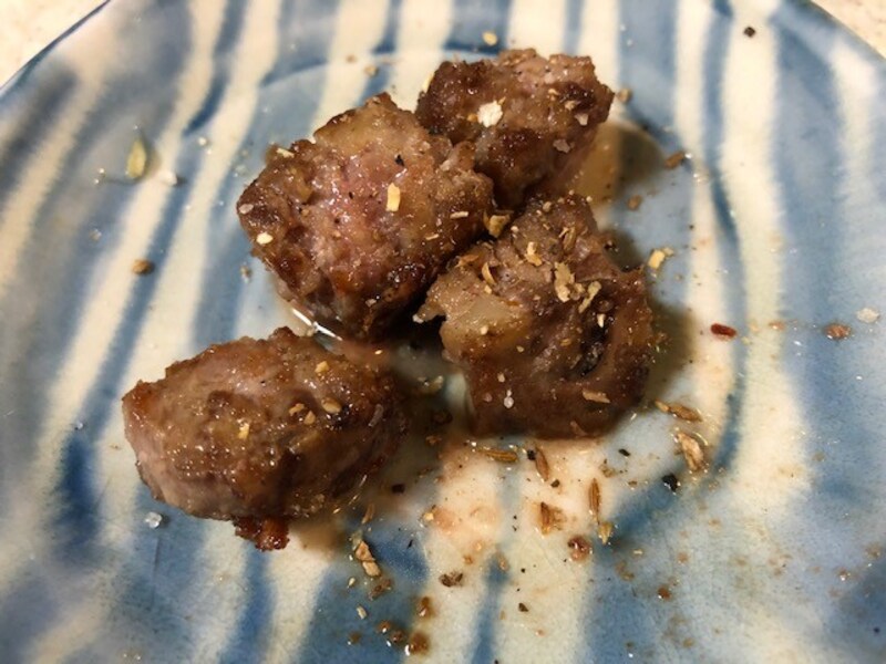 ハーブソルトフレンチミックスをかけた