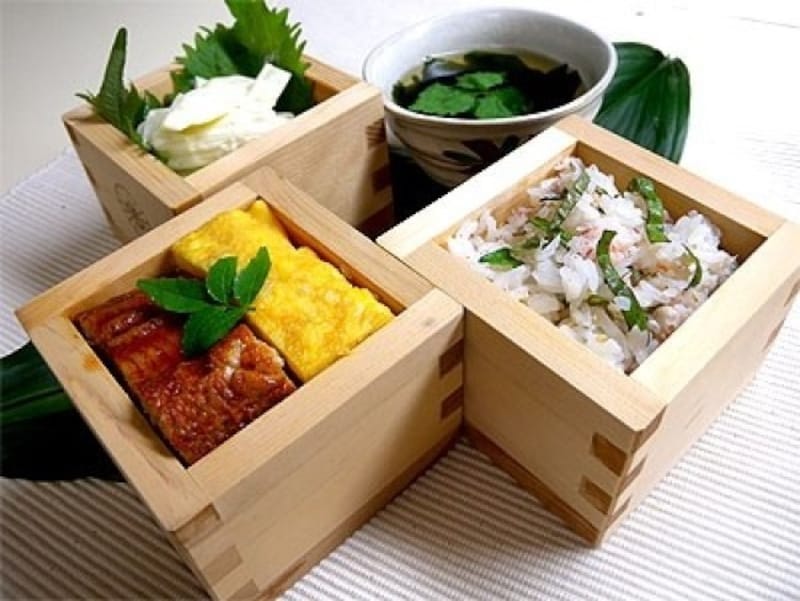 母の日レシピ 三色箱寿司