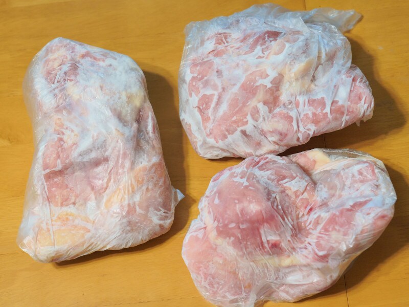 業務スーパー冷凍鶏肉「ブラジル産鶏もも正肉」