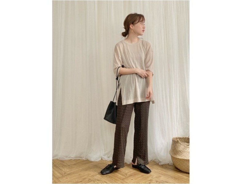 シアーオーバーサイズセーター