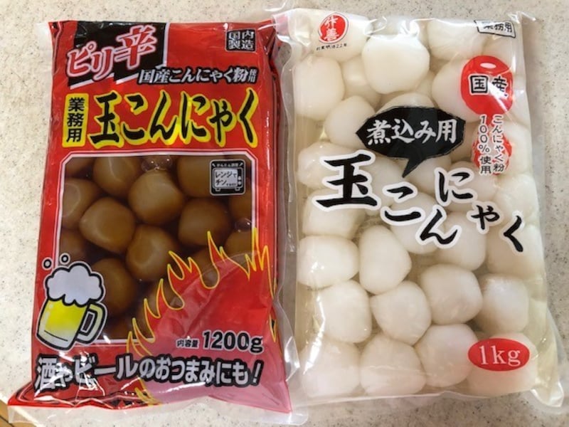 業務スーパーの玉こんにゃく