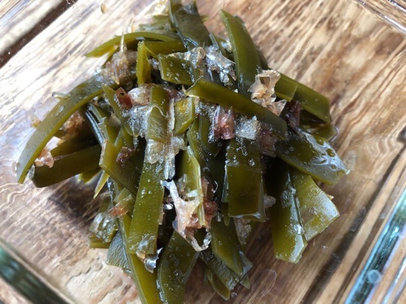 かつお節とあえる