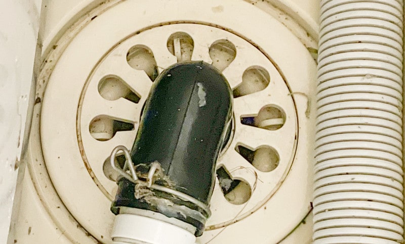 洗濯機の排水口の掃除