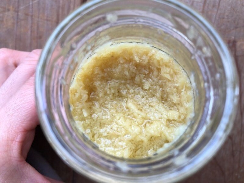 刻んだ生姜が入っている