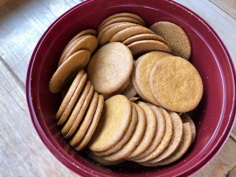 豪快に入っている