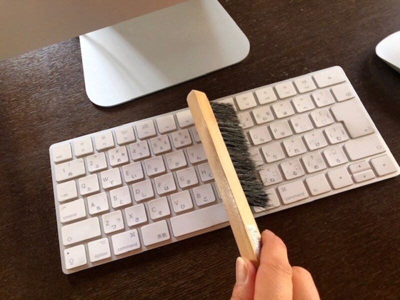 キーボードをさっそお掃除