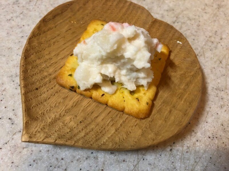 ポテトサラダをトッピング