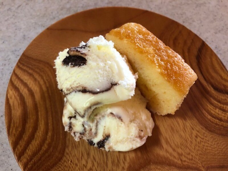 アイスを添えて