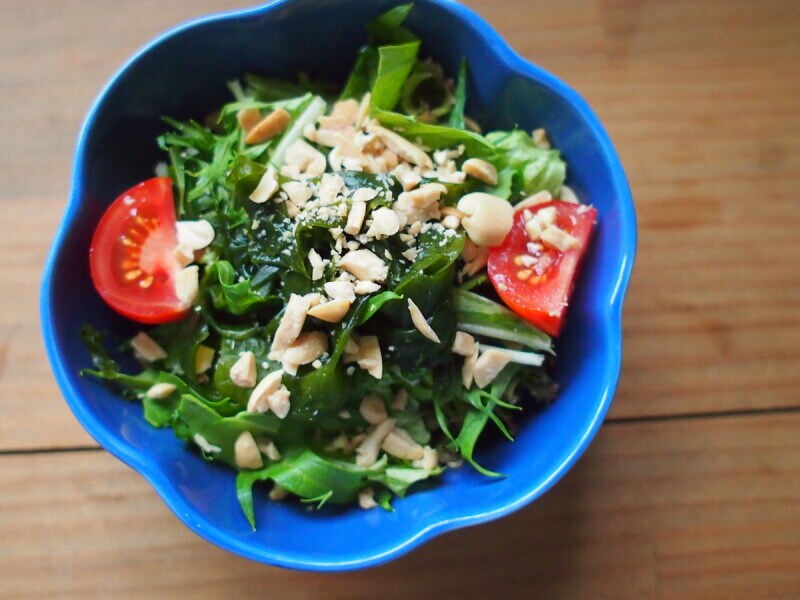 いつものドレッシングでも違ったニュアンスになるのがいいですね。