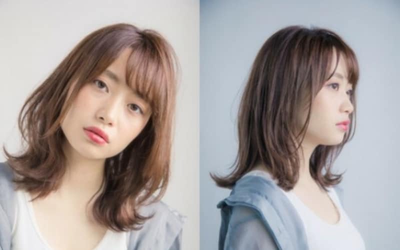 洗いざらし、ハネっぱなし、切りっぱなし おすすめ4:ゆるふわ外ハネミディ