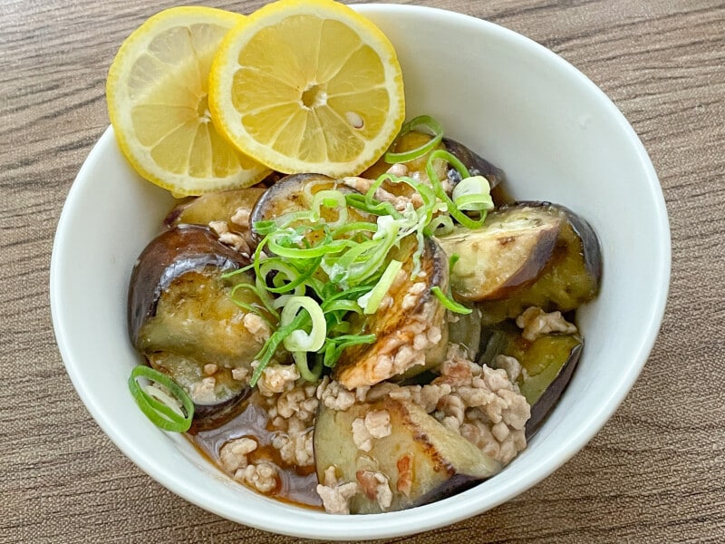 カルディレモン麻婆豆腐のもとを使った麻婆茄子