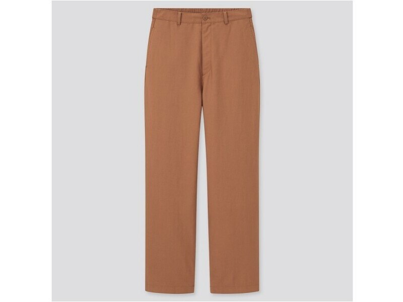 ユニクロ　リネンブレンドストレートパンツ　2990円（税込）