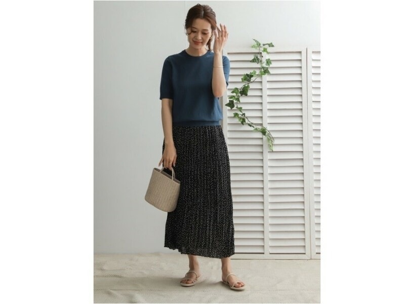 【OKコーデ】ロングスカート&フラットシューズでもきれいめな印象が作れます