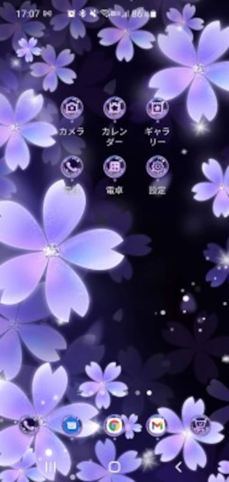 アイコン（Purple beautiful dream cherry blossoms）