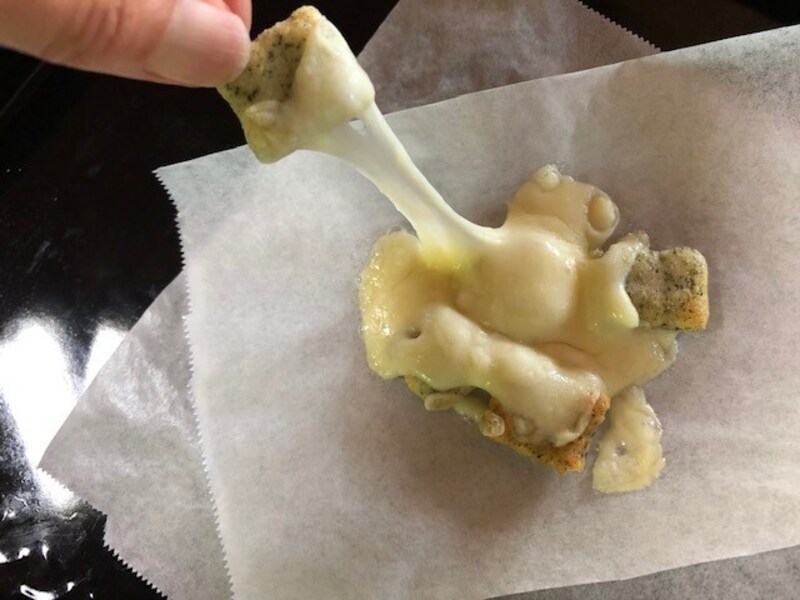 チーズがとろり