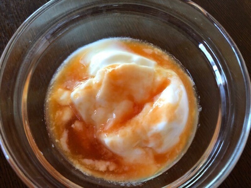 アイスが溶けた状態