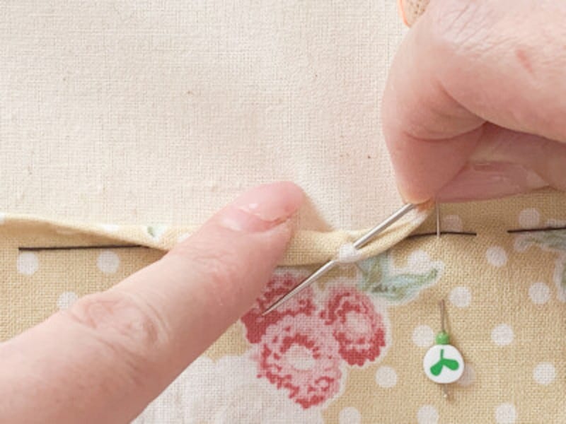 たてまつり縫いはじめ