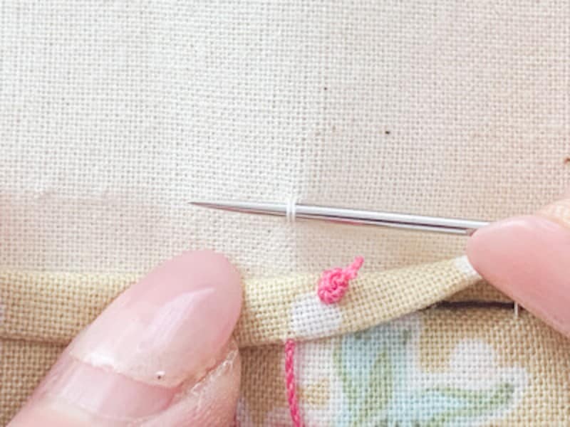 たてまつり表布を縫う位置