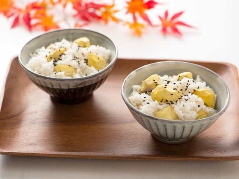 江戸時代から重陽の節句に食べる習わしがある栗ご飯