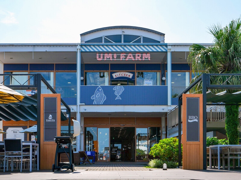 「うみファームキッチン」は向かいの建物の2階に移動