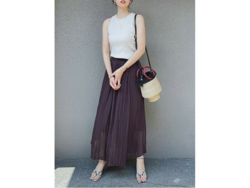 GU  ワッシャーフレアロングスカート 1990円(税込)