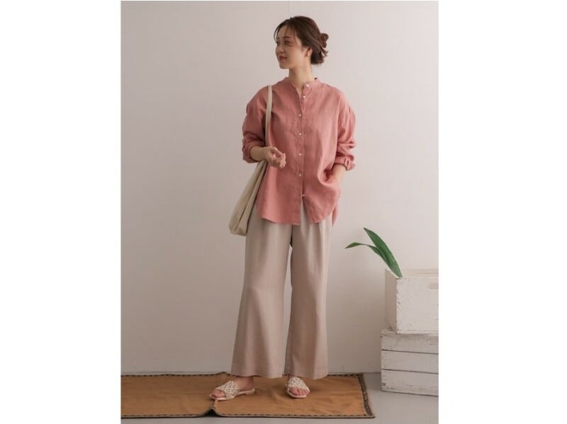 発色がいいものが多く、プチプラでも手に入りやすいきれい色のリネン系シャツ 出典:WEAR