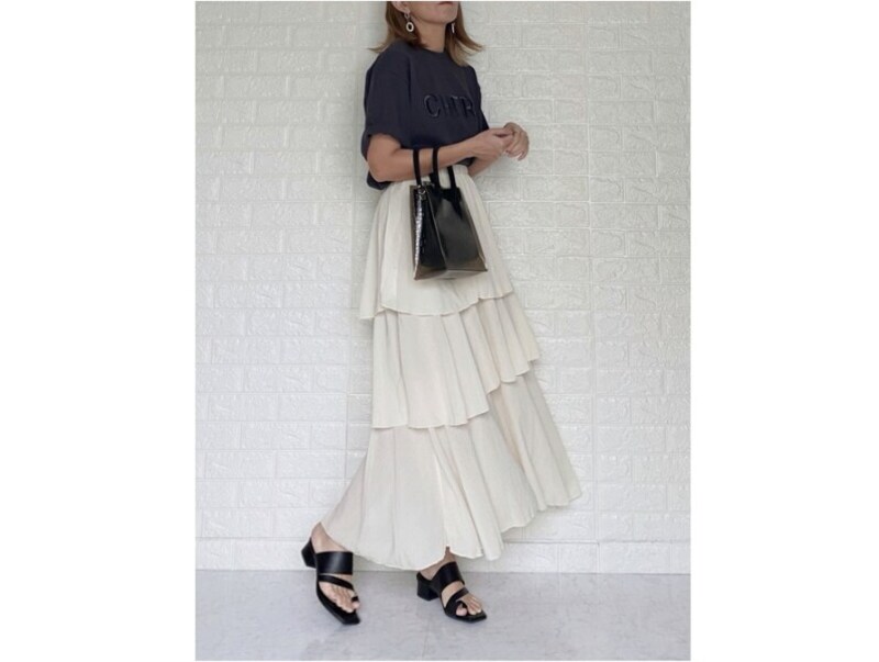 親指がホールドされて歩きやすいGUの「サムループヒールサンダル」 出典:WEAR